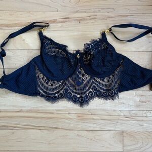 Navy gooseberry intimates lace bralette